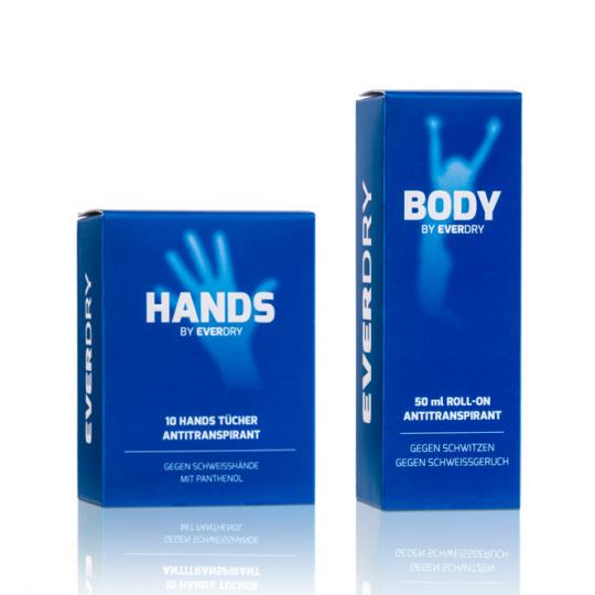 Vorteilspaket: Body Roll-On + Hands Tücher 